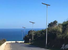 Solar street light project in nigeria works at night. Solar Street Light Jamaica All In One Integrated Solar Street Light Project In Jamaica