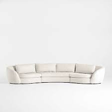 sinuous sectional sofas crate