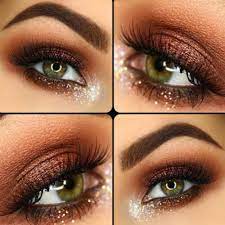 attractive makeup ideas for dark green eyes