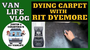 dying rv carpet with rit dye