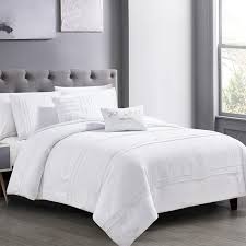 Logan 5 Piece White Comforter Set At Home