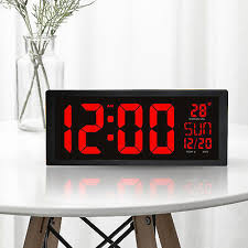 Wall Clock Desk Calendar Battery Power