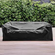 Black Divide Outdoor Sofa Cover