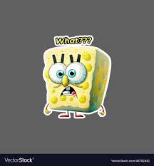 sticker of spongebob funny haha what