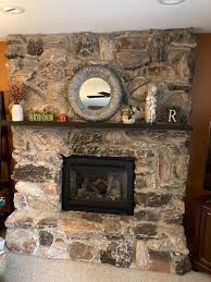 Natural Stone Veneer Fireplace Face