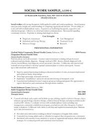 Mental Health Counselor Resume Objective Resume Sample