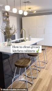 Clean Greasy Kitchen Cabinets