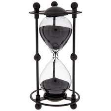 hourglass with metal frame hobby