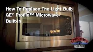 Replace Bulb In Ge Profile Microwave Built In Youtube
