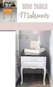 Side Table Makeover White Cottage Home