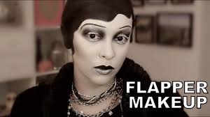 y flapper makeup halloween