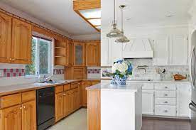 Removing your kitchen cabinets can either be the first step in a whole kitchen renovation or simply a way to give your kitchen a new look. 13 Ways To Makeover Dated Kitchen Cabinets Without Replacing Them