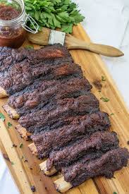 smoked beef ribs bbqing with the