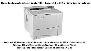 Hp deskjet 3835 driver download it the solution software includes everything you need to install your hp printer.this installer is optimized for32 & 64bit windows hp deskjet 3835 full feature software and driver download support windows 10/8/8.1/7/vista/xp and mac os x operating system. How To Download And Install Hp Laserjet 4050 Driver Windows 10 8 1 8 7 Vista Xp Youtube