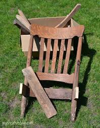 diy rocking chair upcycle tutorial my
