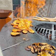 Outdoor Kitchen Corten Steel Fireplace