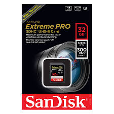Thẻ nhớ SDXC SanDisk Extreme Pro UHS-II U3 32GB 300MB/s - Hàng Chính Hãng - Thẻ  nhớ SD