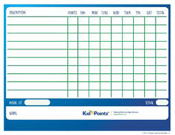 Free Printable Behavior Charts Improves Behavior Kid Pointz