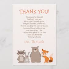 Baby Shower Thank You Cards Zazzle