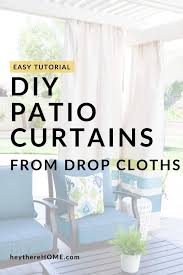 Diy Outdoor Curtains From Drop Cloths