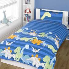 Dinosaurs Blue Junior Toddler Duvet Cover Pillowcase Set