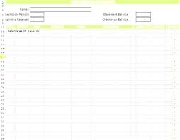 Printable Check Register Template Word Ledger Balance Sheet Free