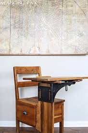 Vintage School Desk Makeover Maison