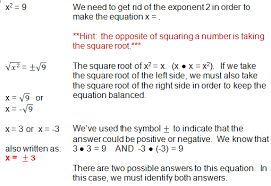 solving quadratic equations with square