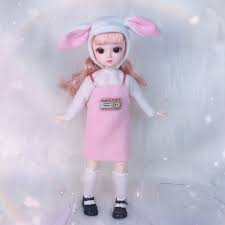 Winter new 30cm bjd Barbie búp bê búp bê 3D mắt thật Chơi nhà cô gái đồ  chơi món quà sinh nhật