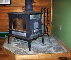 The hearth protects the floor from errant embers that could burn wood or scorch carpet. Country Lore Super Simple Woodstove Hearth Diy Mother Earth News