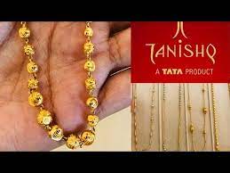 tanishq latest 2023 gold chain designs