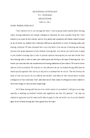 Writing the best reflection paper and how to do it. Doc Reflection Paper Educational Psychology Froilan Ferrer Academia Edu