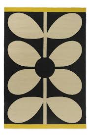 rug orla kiely giant sixties stem noir