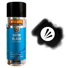 Hycote Satin Black 400ml Spray Paint Aerosol Xuk0271