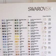 Swarovski Colour Chart Of Swarovski Bicone Beads