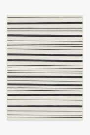 hudson stripe black rug