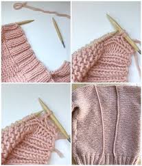 You can knit a sweater by following a very basic pattern. The Downtown Cardigan All About Ami