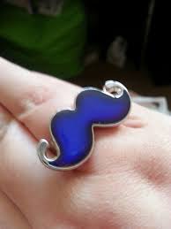 Mustache Mood Ring Mood Ring Color Meanings Mood Ring