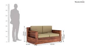 marriott 2 seater wooden sofa
