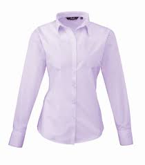 Premier Ladies Long Sleeve Poplin Shirt