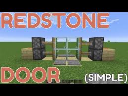 Redstone Door In Minecraft