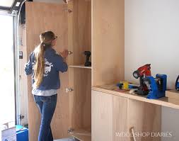 how to build garage cabinets