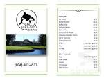 Myrtle Point Golf Club menu in Powell River, British Columbia, Canada