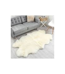 white sheepskin rug by bowron large