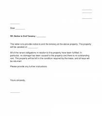 giving notice to end tenancy template