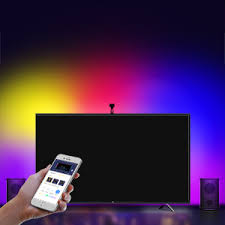 Amazon Com Led Smart Tv Backlight Kit With Camera Minger 8 53ft Ambient Bias Lighting Rgb Strip Lights With App 3 Modes Video Music Custom Compatible For Any Tv Signal Not Only Hdmi 55 65 Electronics