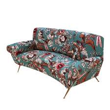 Vintage Italian Curved Sofa For At