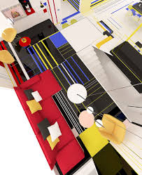 Brani Desi Design A Piet Mondrian Inspired Interior