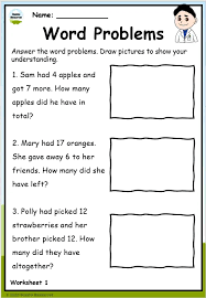 Grade 1 Word Problems Free Printables