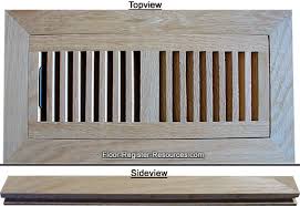 6 x 10 flush mount wood floor register